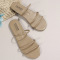 Gold Casual Patchwork Solid Color Round Comfortable Shoes