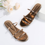 Apricot Casual Patchwork Solid Color Round Comfortable Shoes