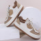 Khaki Casual Sportswear Daily Patchwork Frenulum Contrast Round Comfortable Out Door Shoes