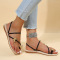 Rose Red Fashion Casual Patchwork With Bow Round Comfortable Shoes