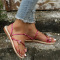 Rose Red Fashion Casual Patchwork With Bow Round Comfortable Shoes