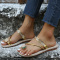 Golden Yellow Casual Daily Patchwork Round Comfortable Shoes