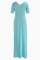 Lake Blue Fashion Casual Solid Basic V Neck Short Sleeve Dress