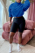 Purple Casual Solid Patchwork Turtleneck Long Sleeve Two Pieces
