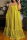 Grass Yellow Sexy Casual Solid Backless Spaghetti Strap Loose Sling Dress