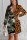 Yellow Notched Patchwork Print Print Long Sleeve Suit jacket