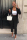 Black Fashion Celebrities adult Two Piece Suits Solid Straight Long Sleeve