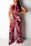 Wine Red Jumpsuits