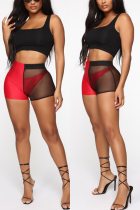 Red Sexy Slim Perspective Three-Piece Set