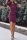 Wine Red Casual Slim Fit Opened Dress
