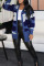 Pink Casual Print Camouflage Print Patchwork Outerwear
