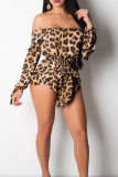 Leopard print Fashion Loose One-piece Rompers