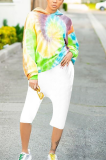 Colorful FashionStreet Spiral Print Sweater