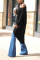 Orange adult Casual Fashion Cap Sleeve Long Sleeves O neck Asymmetrical Mid-Calf asymmetrical hol