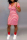 Red Leisure Commuter Stripe Printed Slim Dress