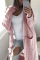 Pink Fashion Casual Loose Solid Rib Sweater