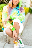 Colorful FashionStreet Spiral Print Sweater