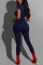 Army Green Fashion Sexy Solid Patchwork Short Sleeve O Neck Jumpsuits