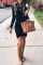 Grey Casual Slim Fit Opened Dress