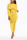 Yellow Street Fashion adult Cap Sleeve Long Sleeves O neck Pencil Dress Mid-Calf Solid bandage Pa