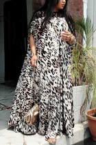 Leopard print Fashion Casual Printed Lace Dress