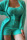 Green Sexy Solid Patchwork Spaghetti Strap Long Sleeve Three Pieces