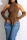Brown Sexy Solid Patchwork Asymmetrical Turtleneck Tops(With Sleeves)