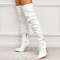 Red Casual Daily Party Patchwork Solid Color Pointed Shoes