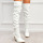 White Casual Daily Party Patchwork Solid Color Pointed Shoes