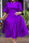 Purple Casual Elegant Solid Patchwork Fold O Neck Princess Dresses