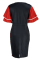 Black White Fashion Casual Print Patchwork O Neck Short Sleeve Dress