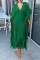 Green Sexy Solid Tassel Hollowed Out Patchwork V Neck Beach Dress Dresses