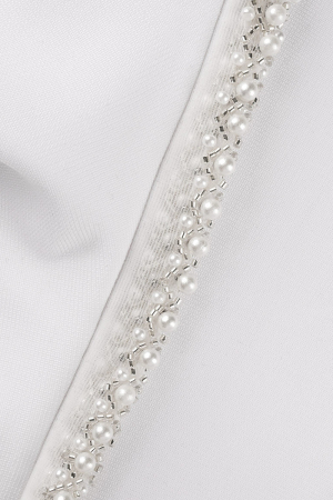 Fashion White Sexy Formal Solid Patchwork Backless Strapless Bandage ...