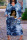 Lake Blue Casual Print Patchwork V Neck Straight Dresses