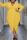 Yellow Casual Solid Patchwork Fold V Neck Irregular Dress Plus Size Dresses