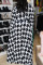Light Blue Casual Print Patchwork Buckle Turndown Collar Shirt Dress Dresses