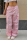 Pink Street Solid Patchwork Draw String Harlan Mid Waist Harlan Solid Color Bottoms