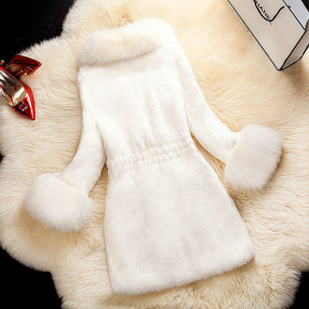 Color Contrast Patchwork Sleeveless V-neck Outerwear Woolen Vest For Women