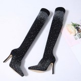 Black Casual Pointed Keep Warm Shoes