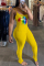GradientGreen Sexy Lips Print Sling Slim Jumpsuit