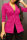 Rose Red Casual Solid Patchwork Turn-back Collar Outerwear