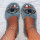 Turquoise Casual Patchwork Rhinestone Round Comfortable Shoes