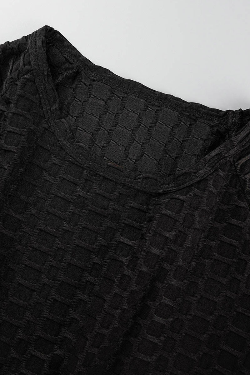 Casual Solid Patchwork O Neck Long Sleeve Two Pieces(8 colors)
