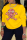 Yellow Street Simplicity Print Patchwork O Neck Tops