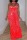 Red Sexy Patchwork Hot Drilling Hollowed Out Backless Halter Long Dress Dresses