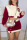 Burgundy Casual Sportswear Print Patchwork Buckle Cardigan Collar Long Sleeve Two Pieces