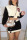 Black Casual Sportswear Print Patchwork Buckle Cardigan Collar Long Sleeve Two Pieces