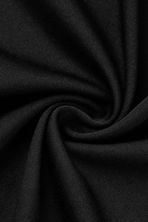 Wholesale Black Casual Solid Patchwork O Neck Princess Dresses K63397-1 ...