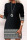 Black Casual Print Patchwork O Neck Long Sleeve Dresses