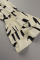 White Street Print Patchwork Off the Shoulder Cake Skirt Dresses